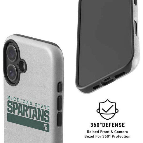 Michigan State University Spartans Marquee iPhone 16 Plus Magsafe Impact Case